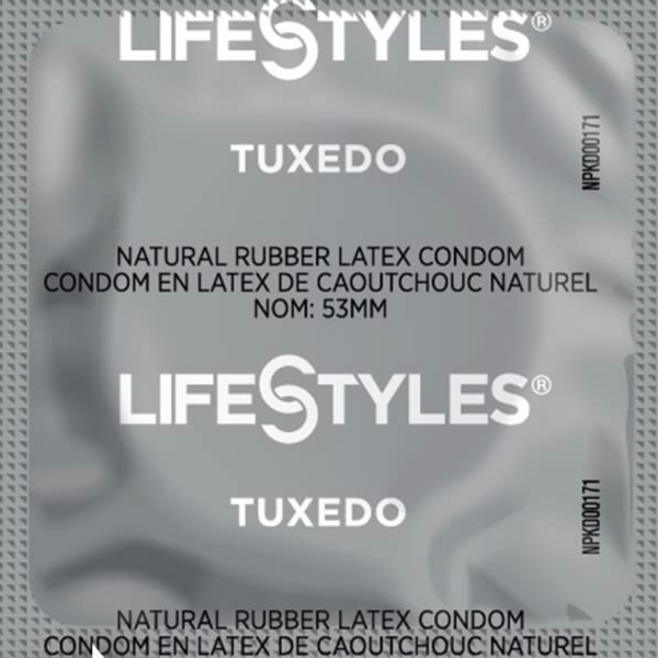 LifeStyles Tuxedo Black &mdash; презервативи чорного кольору, 1 шт. NO7827 фото