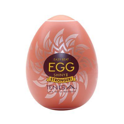 Мастурбатор-яйце Tenga Egg Shiny II, щільний TPE, пробник лубриканту 5 мл SO9799 фото