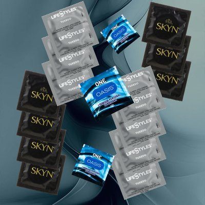 Mix Skyn, LifeStyles, ONE &ndash; 14 шт + Лубрикант ONE Oasis 3&times;3 г NO6995 фото