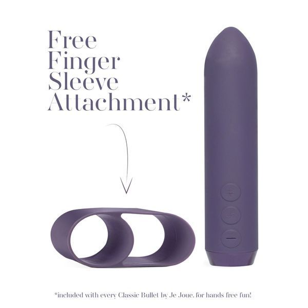 Мінівібратор Je Joue - Classic Bullet Vibrator Purple з глибокою вібрацією і фіксацією на палець SO3040 фото