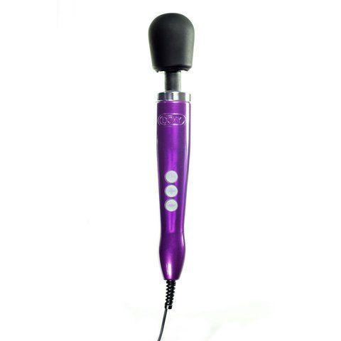 Вібромасажер DOXY Die Cast Purple, дуже потужний, живлення 220В, металевий корпус SO1425 фото