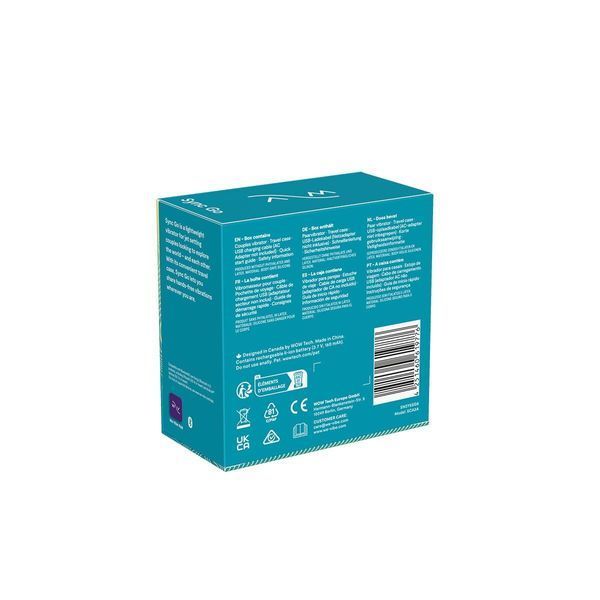 Смарт-вібратор для пар We-Vibe Sync GO Turquoise, тревел-кейс, пульт ДК SX0528 фото