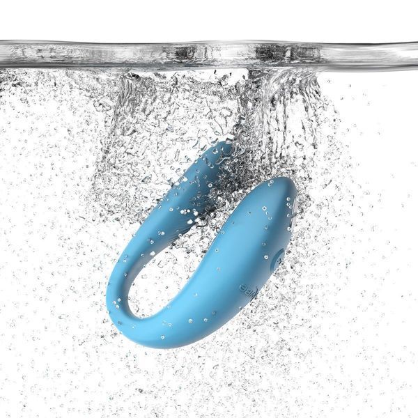 Смарт-вібратор для пар We-Vibe Sync GO Turquoise, тревел-кейс, пульт ДК SX0528 фото