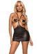 Сукня з відкритими грудьми Leg Avenue Wet look open cup mini dress One size Black SO8587 фото 1