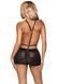 Сукня з відкритими грудьми Leg Avenue Wet look open cup mini dress One size Black SO8587 фото 2