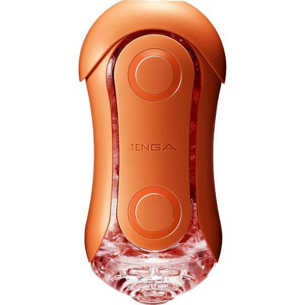 Мастурбатор Tenga Flip Orb &mdash; Sunset Orange, з можливістю зміни тиску та стимулювальними кульками всередині SX1331 фото