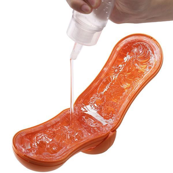 Мастурбатор Tenga Flip Orb &mdash; Sunset Orange, з можливістю зміни тиску та стимулювальними кульками всередині SX1331 фото