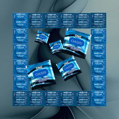 Комплект з LifeStyles Ultra Lubricated &ndash; 10 шт., LifeStyles Ultra Thin &ndash; 10 шт., ONE Oasis 3 г &ndash; 5 шт. NO6852 фото