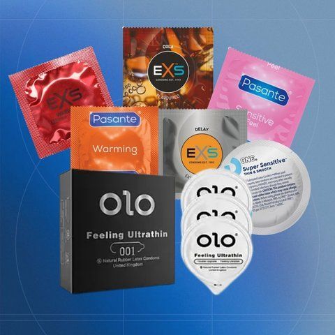 City Lights: EXS Cola Flavoured - 6 шт, EXS Delay - 1 шт, EXS Warming розігріваючі - 12 шт, OLO Black Feeling Ultrathin 1 уп., ONE Super Sensitive - 1 шт, Pasante Ultra Sensitive Touch - 16 шт, Pasante Warming - 13 шт NO7240 фото