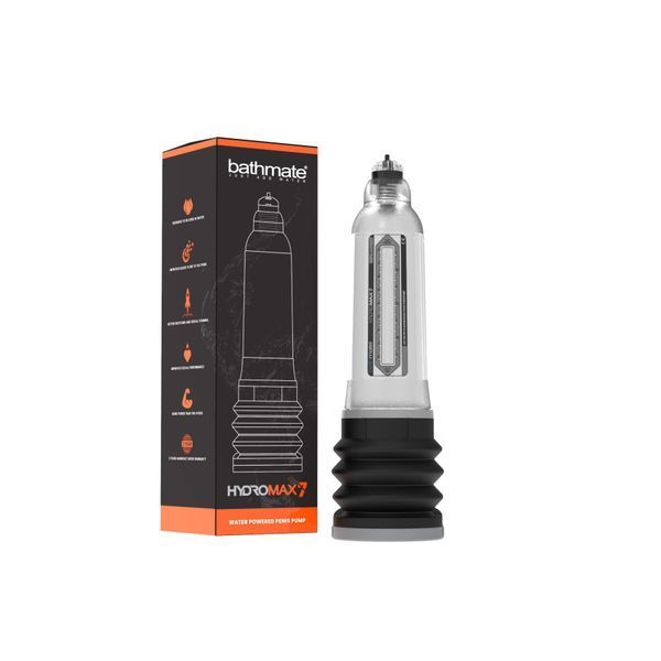 Гідропомпа Bathmate Hydromax 7 Clear (X30), для члена довжиною від 12,5 до 18 см, діаметр до 5 см HM-30-CC фото