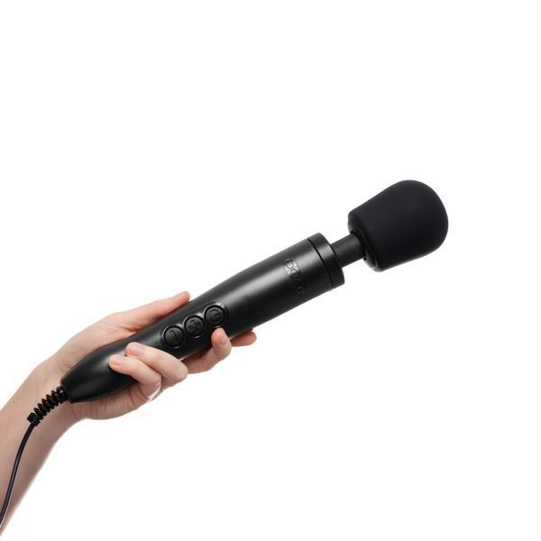 Вібромасажер DOXY Original Black, дуже потужний, живлення 220В SO1428 фото