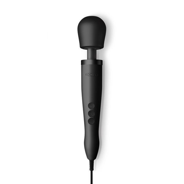 Вібромасажер DOXY Original Black, дуже потужний, живлення 220В SO1428 фото
