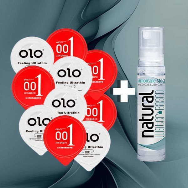 Натуральний вибір: OLO Feeling Ultrathin + OLO Розігріваючі + Amoreane Med Natural, 11 шт NO6172 фото