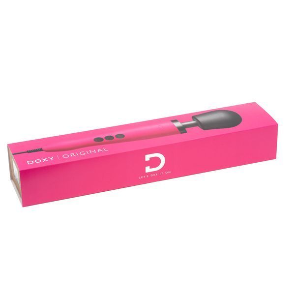 Вібромасажер DOXY Original Pink, дуже потужний, живлення 220В SO1429 фото