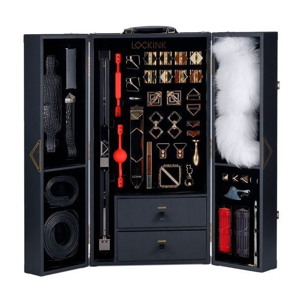 БДСМ-набір LOCKINK All-in-1 BDSM Play Kit - Crocodile Leather SX0819 фото