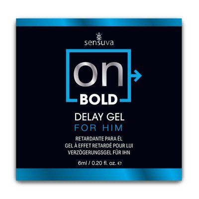 Пробник пролонгатора для чоловіків Sensuva ON Bold (6 мл) з солодко-м&rsquo;ятним смаком SX0658 фото