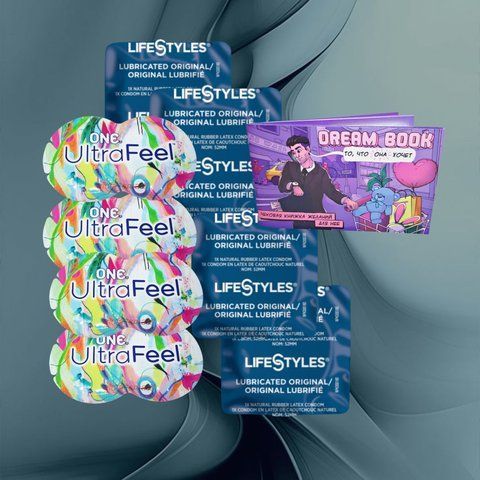 Набір "ONE з LifeStyles та Dream Book для пар" - 9 шт NO6324 фото