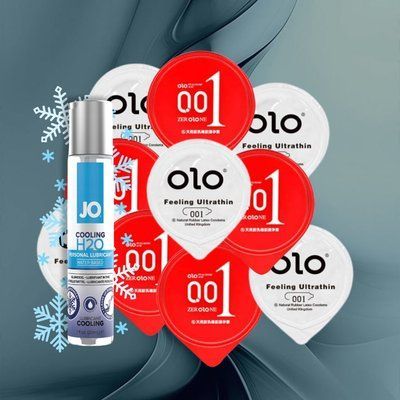 Освіжаючий ефект: OLO Feeling Ultrathin + OLO Розігріваючі + System JO H2O COOLING, 11 шт NO6175 фото
