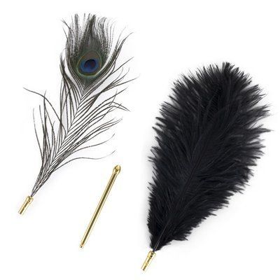 Лоскітка LOCKINK SEVANDA Natural Peacock Flirting Feather Tickler, перо павича SX0895 фото