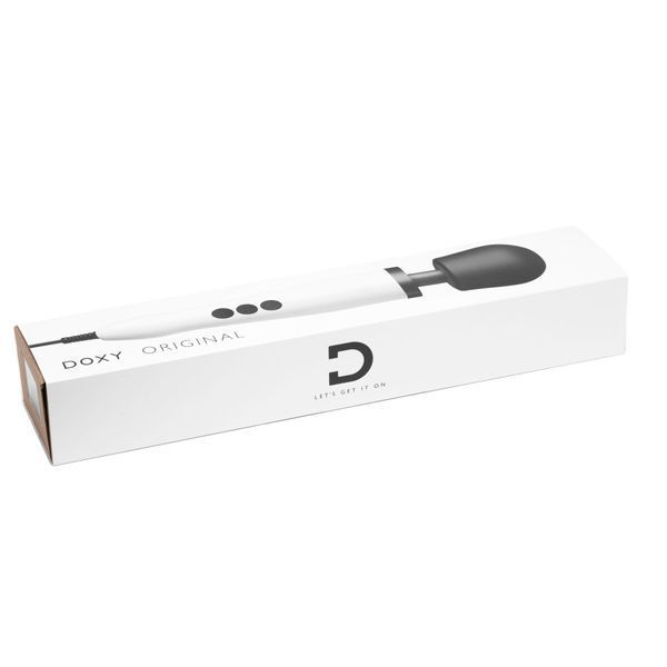 Вібромасажер DOXY Original White, дуже потужний, живлення 220В SO1431 фото