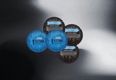 ONE Tattoo Touch Blue - з ребристою поверхнею у вигляді тату, 5 шт. NO0136 фото