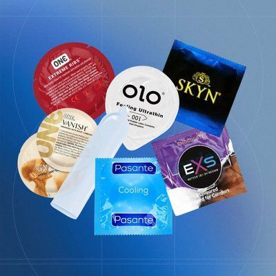 Набір: EXS ароматизовані, Strawberry 6шт..; Pasante ароматизовані, Strawberry 6 шт.; OLO Feeling Ultrathin з гіауроновою змазкою, класичні, 6 шт.; ONE Vanish Hyperthin ультратонкі, 1 шт.; NO7720 фото