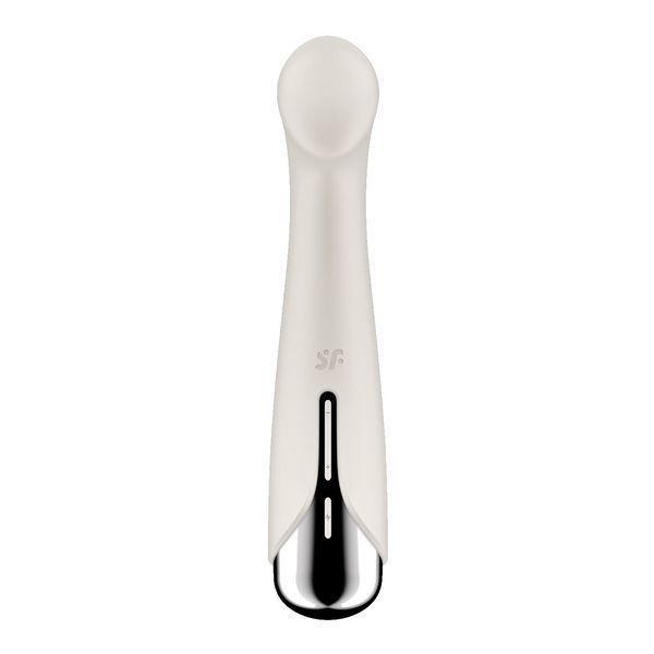 Вібратор з ротацією Satisfyer Spinning G-Spot 1 Beige, плоский майданчик для стимуляції точки G SX0557 фото