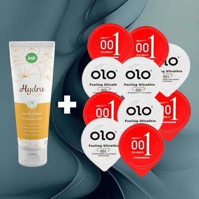 Гідратація для шкіри: OLO Feeling Ultrathin + OLO Розігріваючі + Intt Hydra Plus, 11 шт NO6179 фото