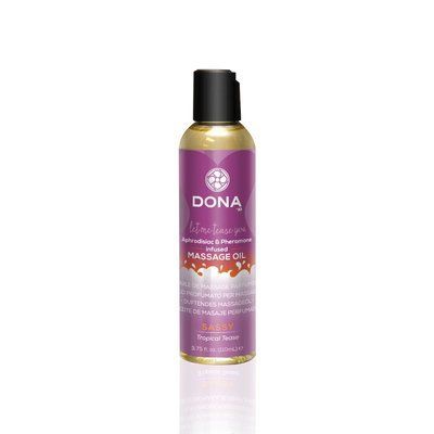 Масажна олія DONA Massage Oil SASSY &ndash; TROPICAL TEASE (110 мл) з феромонами та афродизіаками SO1690 фото