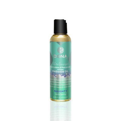 Масажна олія DONA Massage Oil NAUGHTY &ndash; SINFUL SPRING (110 мл) з феромонами та афродизіаками SO1691 фото