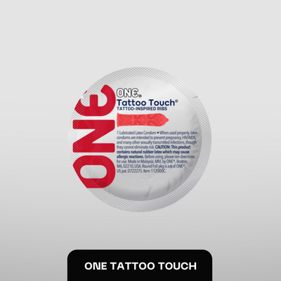 ONE Tattoo Touch Red - з ребристою поверхнею у вигляді тату MU0113 фото