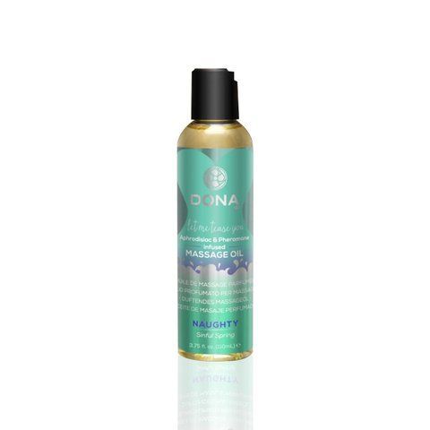 Масажна олія DONA Massage Oil NAUGHTY &ndash; SINFUL SPRING (110 мл) з феромонами та афродизіаками SO1691 фото