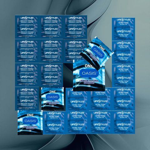 Комплект на ONE Oasis 3 г &ndash; 4 шт., LifeStyles Ultra Lubricated &ndash; 9 шт., LifeStyles Ultra Thin &ndash; 9 шт. NO6766 фото