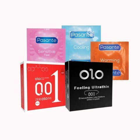 OLO + Pasante &ndash; 26 шт (Red, Black Ultrathin, Cooling, Warming, Sensitive) NO6963 фото