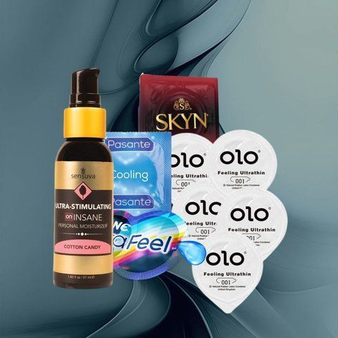 Набір "Ароматна насолода" (ONE Ultra Feel, SKYN Intense Feel, OLO Feeling Ultrathin, Pasante Cooling, Sensuva Ultra-Stimulating On Insane Cotton Candy) 21 шт NO6237 фото