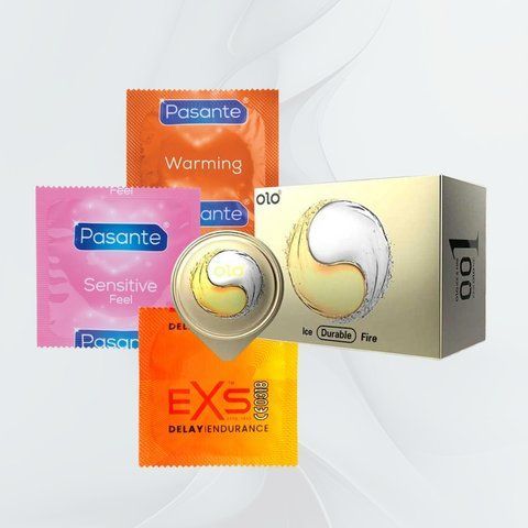 OLO + Pasante + EXS &ndash; 22 шт (термо, охолодження, розігрів, ультратонкі, Delay, Glow) NO6958 фото
