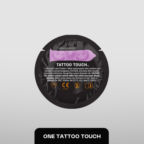 ONE Tattoo Touch Purple - з ребристою поверхнею у вигляді тату MU0115 фото