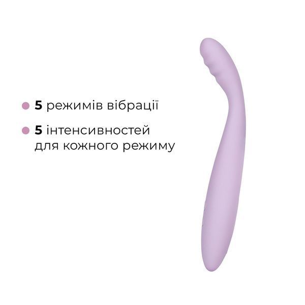 Тонкий смарт-вібратор точки G Svakom Cici 2 Lilac, підігрів до 38 &deg;C SX0685 фото
