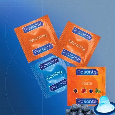 Набір Electric Spark: Pasante Cooling - 15 шт, Pasante Taste Blueberry - 10 шт, Pasante Warming - 6 шт NO7167 фото
