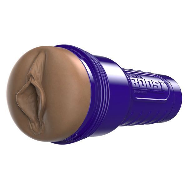 Мастурбатор-вагіна Fleshlight Boost Bang Medium Dark Flesh, плаваючі кільця Turbo Tech SX1315 фото