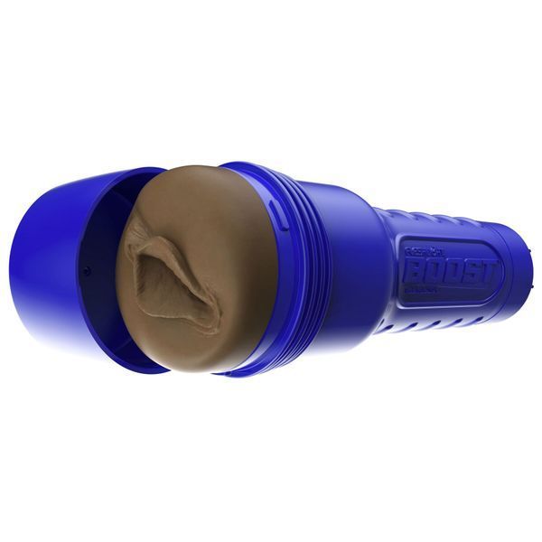 Мастурбатор-вагіна Fleshlight Boost Bang Medium Dark Flesh, плаваючі кільця Turbo Tech SX1315 фото