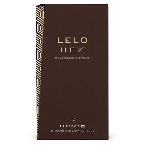 Презервативи LELO HEX Condoms Respect XL 12 Pack, тонкі та суперміцні, збільшений розмір SX1295 фото