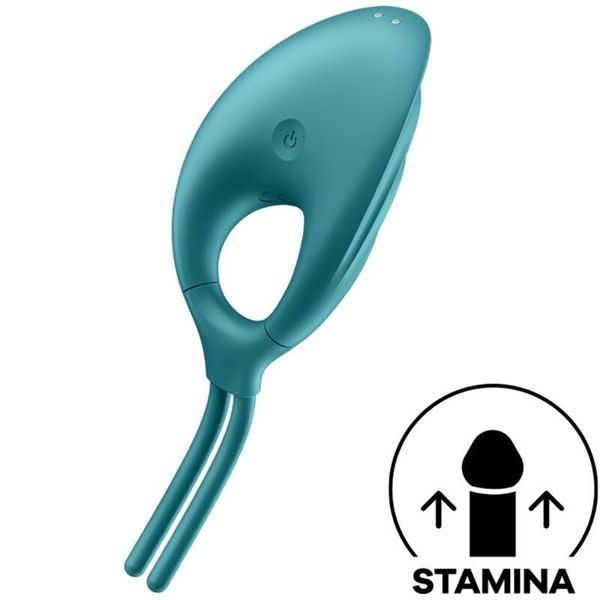 Ерекційне віброкільце-ласо Satisfyer Swordsman Green, міцна фіксація, 10 режимів, потужний мотор SO6729 фото