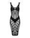(SALE) Напівпрозора сукня міді Obsessive D609 dress S/M/L, black SO7703 фото 3