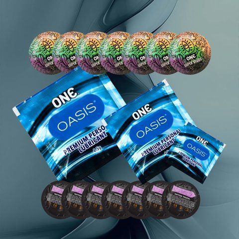 В наборі ONE Tattoo Touch Purple &ndash; 7 шт., ONE Super Studs &ndash; 7 шт, ONE Oasis 3 г &ndash; 3 шт NO6582 фото