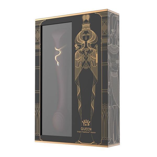 Смартвібратор 3в1 Zalo &mdash; Queen Set Wine Red, пульсівна перлина та вакуум, кристал Swarovski SO6662 фото